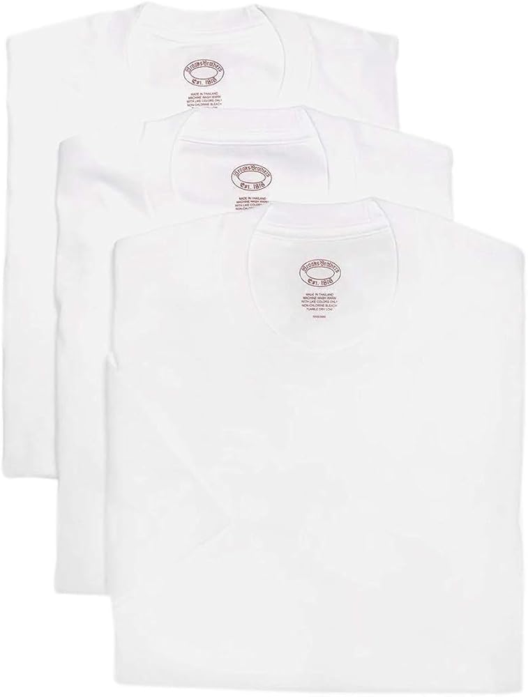 Brooks Brothers Men's Combed Cotton Crewneck Short Sleeve